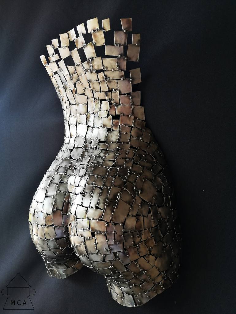 Original Art Deco Abstract Sculpture by Eduardo Eddiart