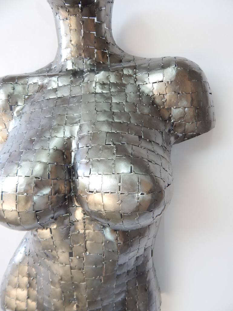 Original Art Deco Abstract Sculpture by Eduardo Eddiart