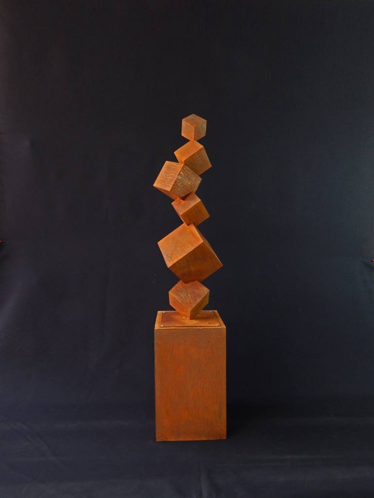Original Abstract Architecture Sculpture by Eduardo Eddiart