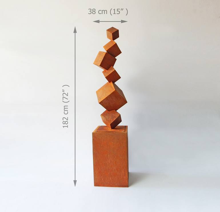 Original Abstract Architecture Sculpture by Eduardo Eddiart