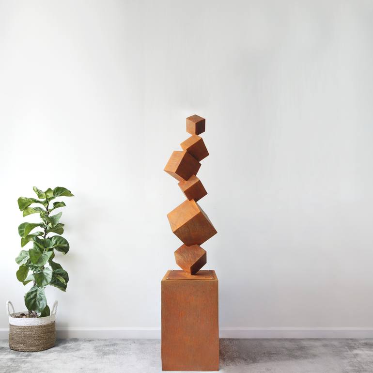 Original Abstract Architecture Sculpture by Eduardo Eddiart