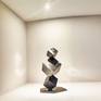 metal cube sculpture