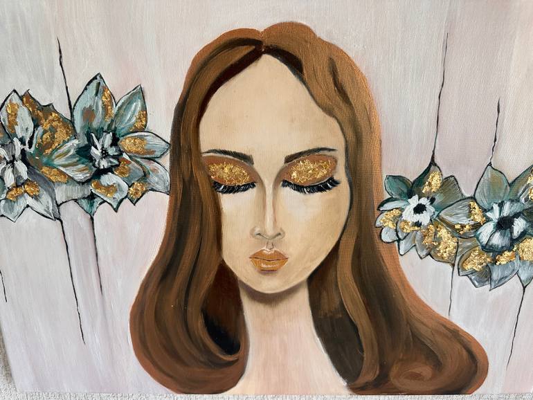 Original Figurative Women Painting by Elene Mariamidze