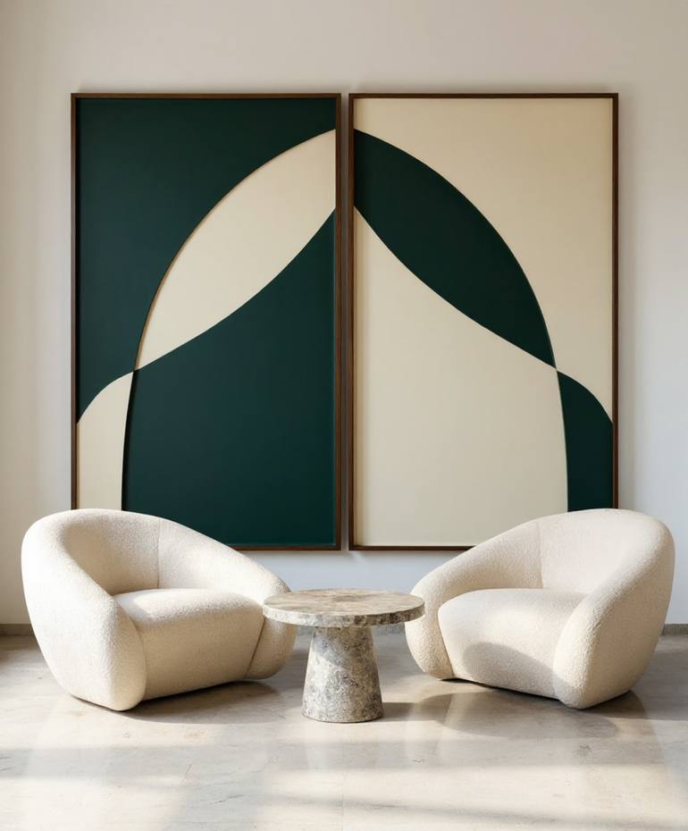 Original Conceptual Abstract Painting by Carlos Cromeyer