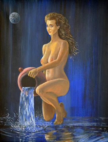 Print of Expressionism Nude Paintings by Ivan Lenardic