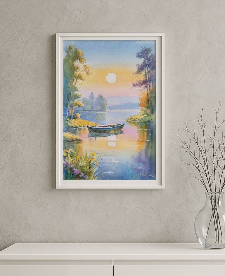Original Contemporary Landscape Painting by Maria Negrishna