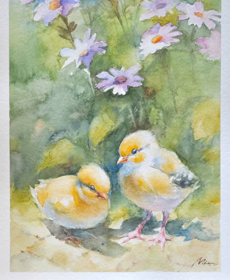 Original Classicism Landscape Painting by Maria Negrishna