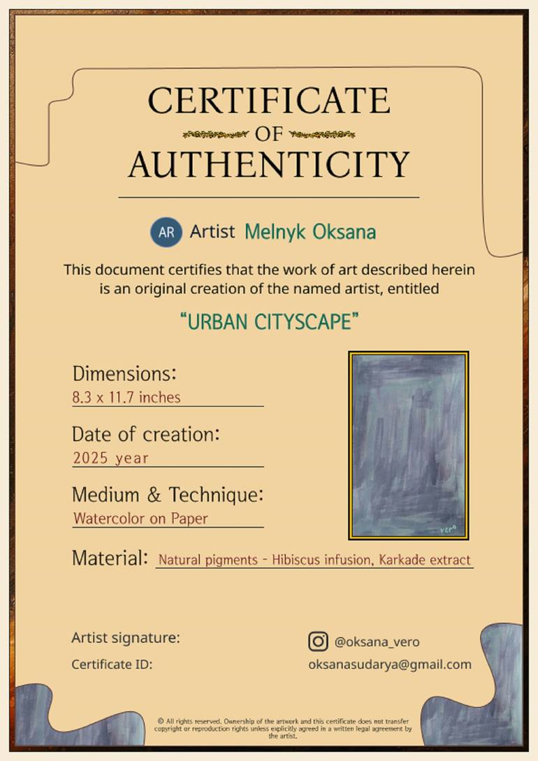Original Contemporary Abstract Painting by Oksana Melnyk