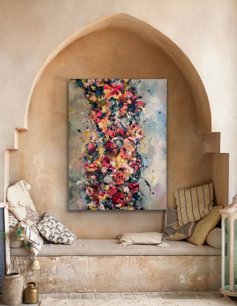 Original Abstract Expressionism Abstract Painting by Lindsay Flack