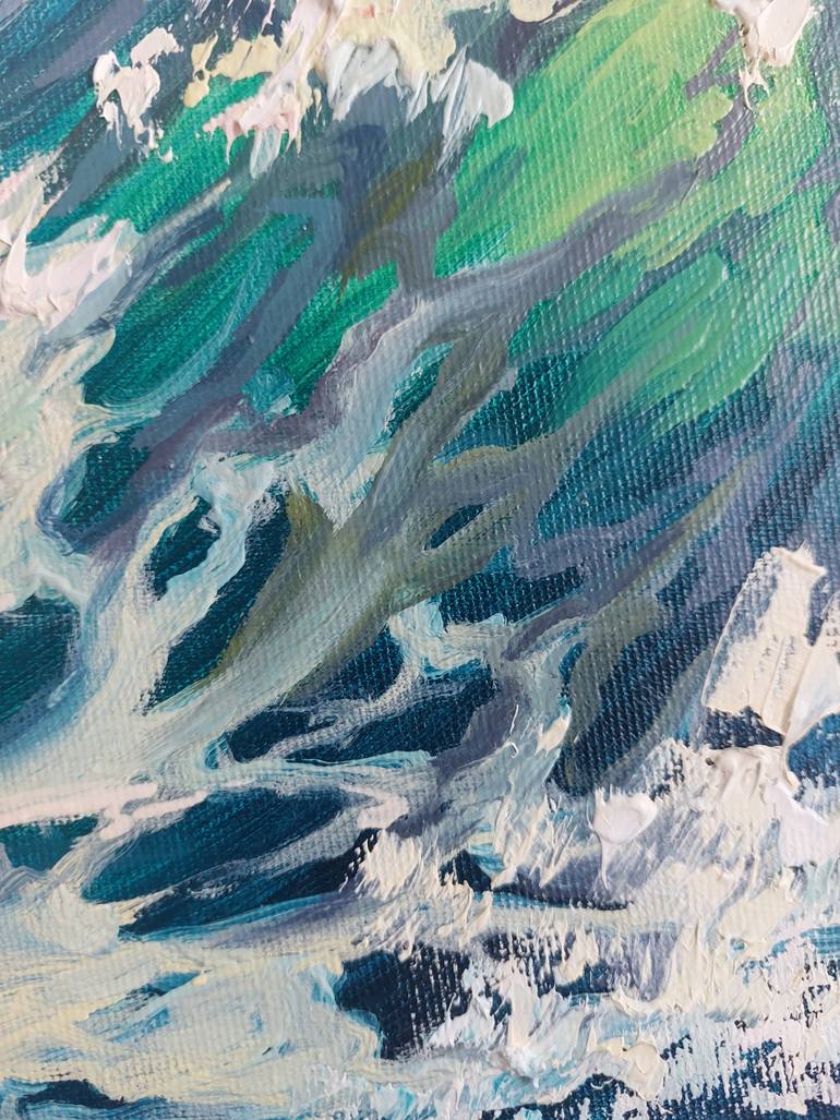Original Figurative Seascape Painting by Form And Color Association