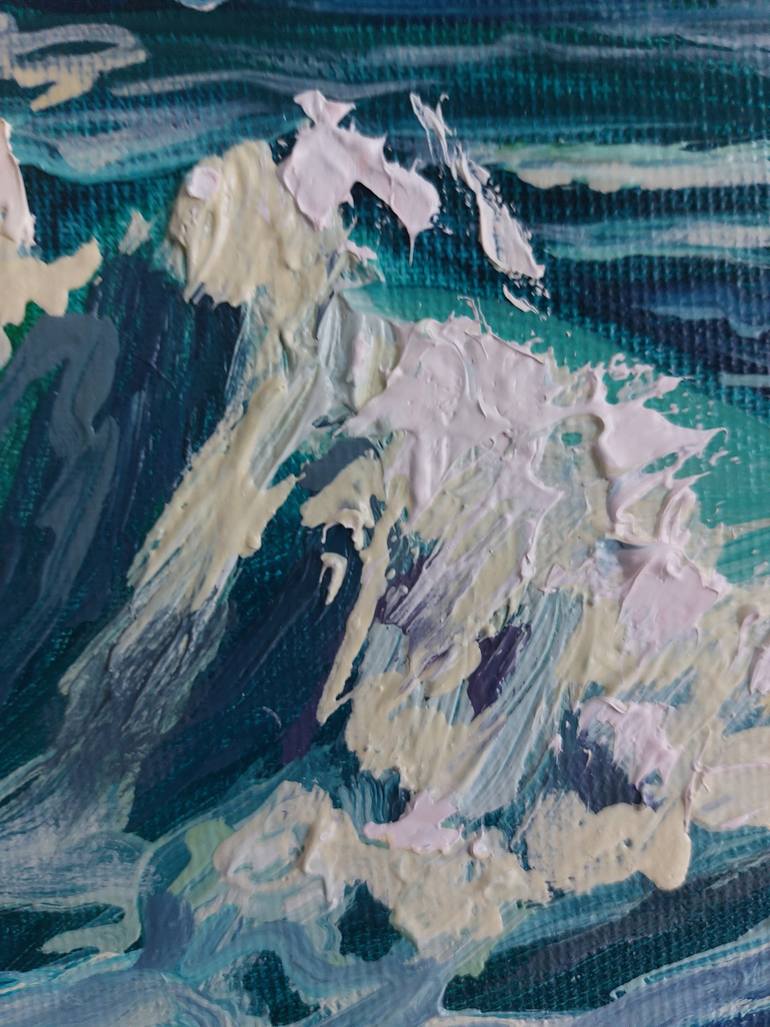 Original Figurative Seascape Painting by Form And Color Association