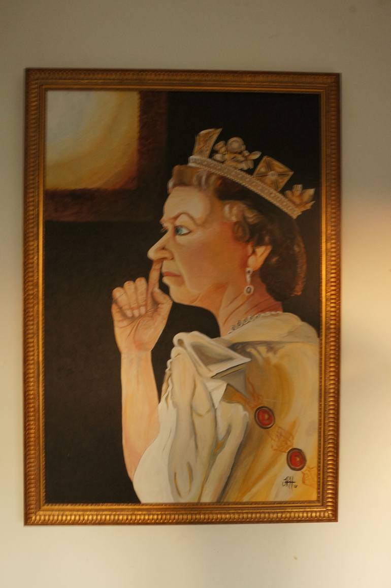 Original Street Art People Painting by Jacqueline Hammond