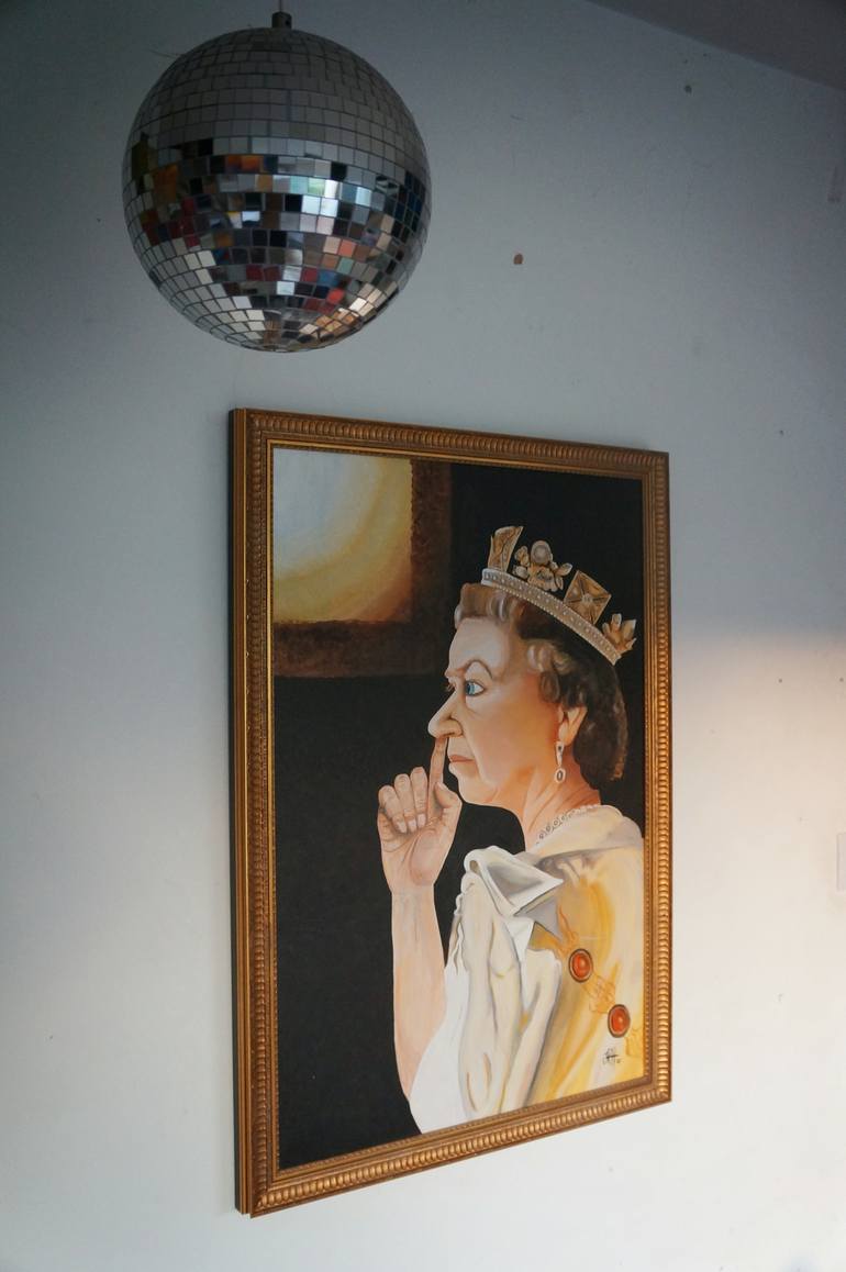 Original Street Art People Painting by Jacqueline Hammond