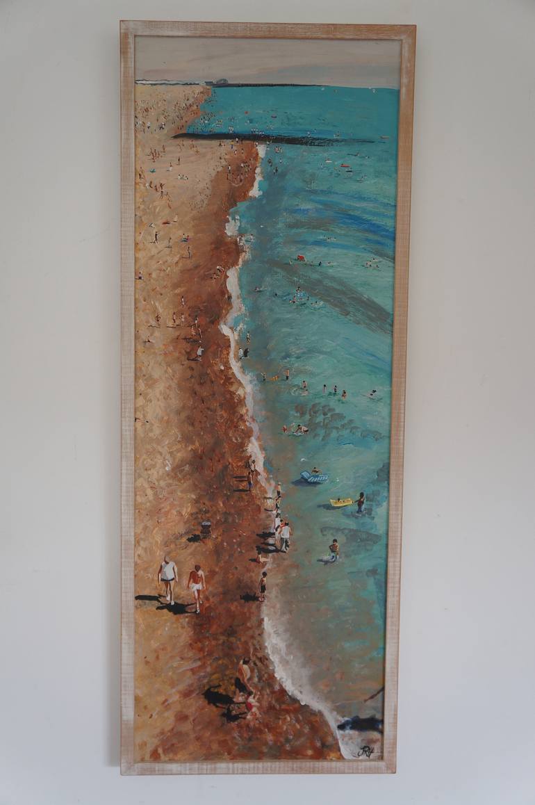 Original Realism Beach Painting by Jacqueline Hammond