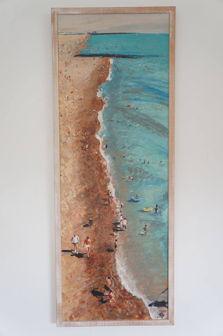 Original Realism Beach Painting by Jacqueline Hammond