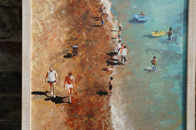 Original Beach Painting by Jacqueline Hammond