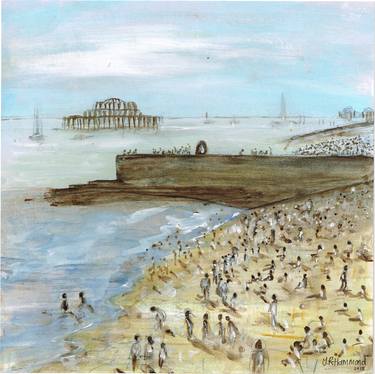 Print of Beach Paintings by Jacqueline Hammond