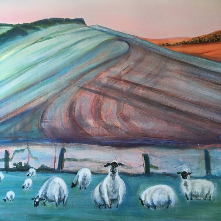 Original Figurative Landscape Painting by Jacqueline Hammond