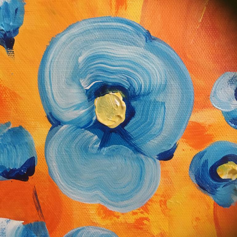 Original Expressionism Floral Painting by Jacqueline Hammond