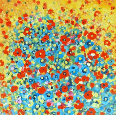 Original Expressionism Floral Paintings by Jacqueline Hammond