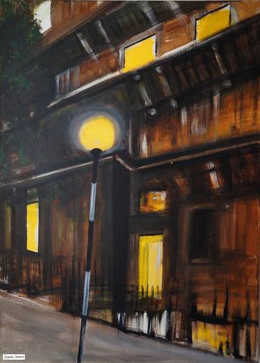 Original Figurative Cities Paintings by Jacqueline Hammond