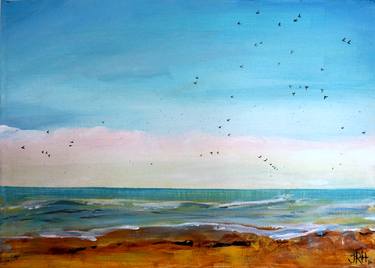 Sweet Beach Starlings Seascape thumb