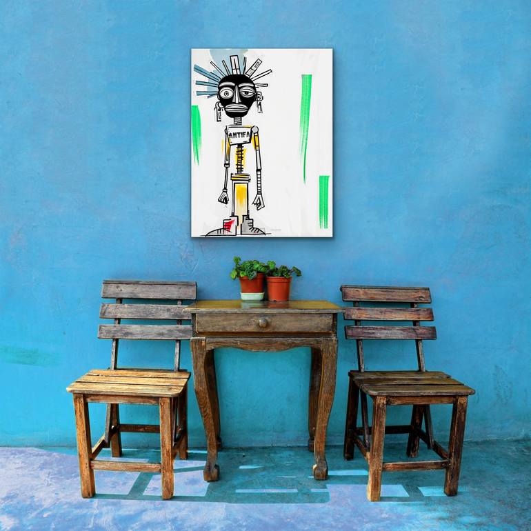 Original Pop Art Abstract Mixed Media by Bonobo Stone