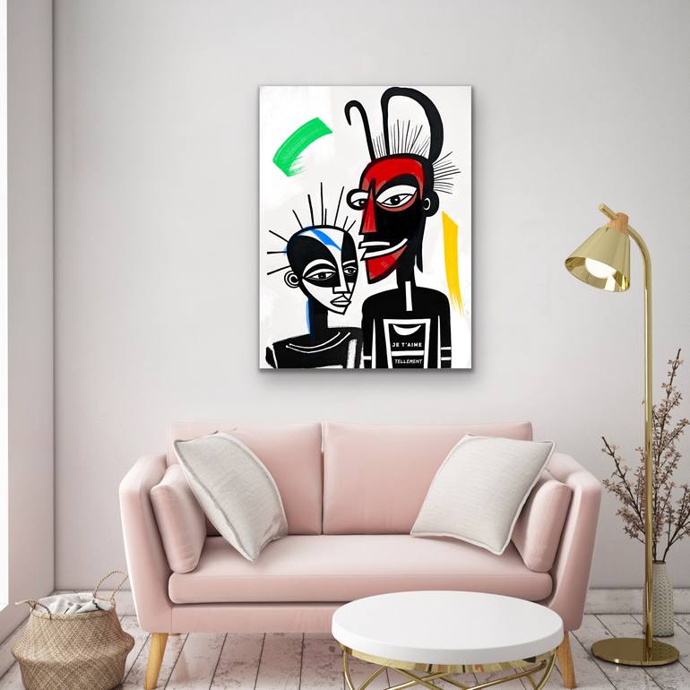 Original Pop Art Abstract Mixed Media by Bonobo Stone