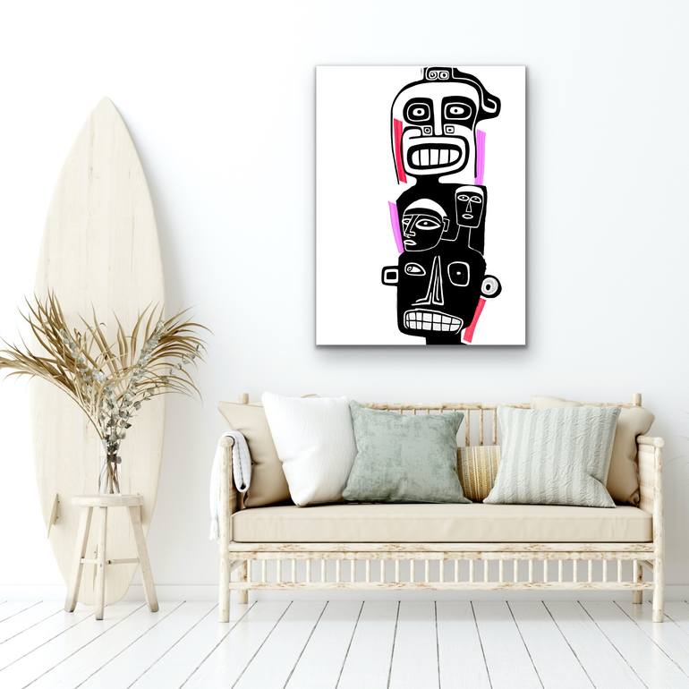 Original Abstract Expressionism Abstract Mixed Media by Bonobo Stone