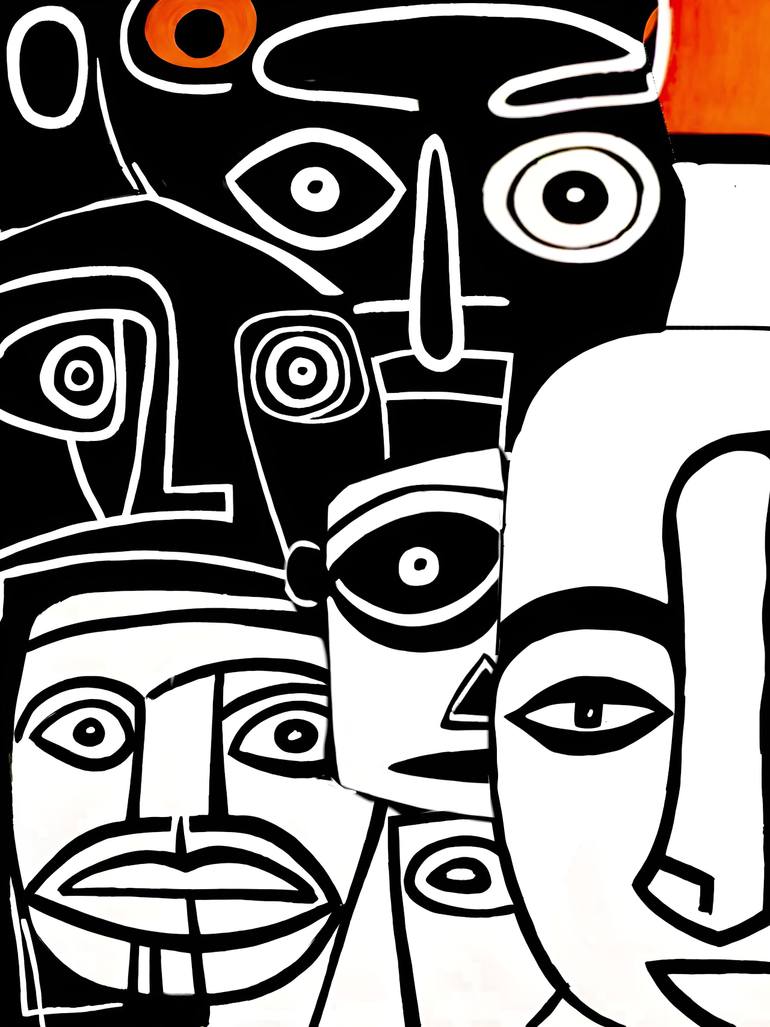 Original Abstract Mixed Media by Bonobo Stone | Abstract Art on Canvas | Make Way For the Revolution