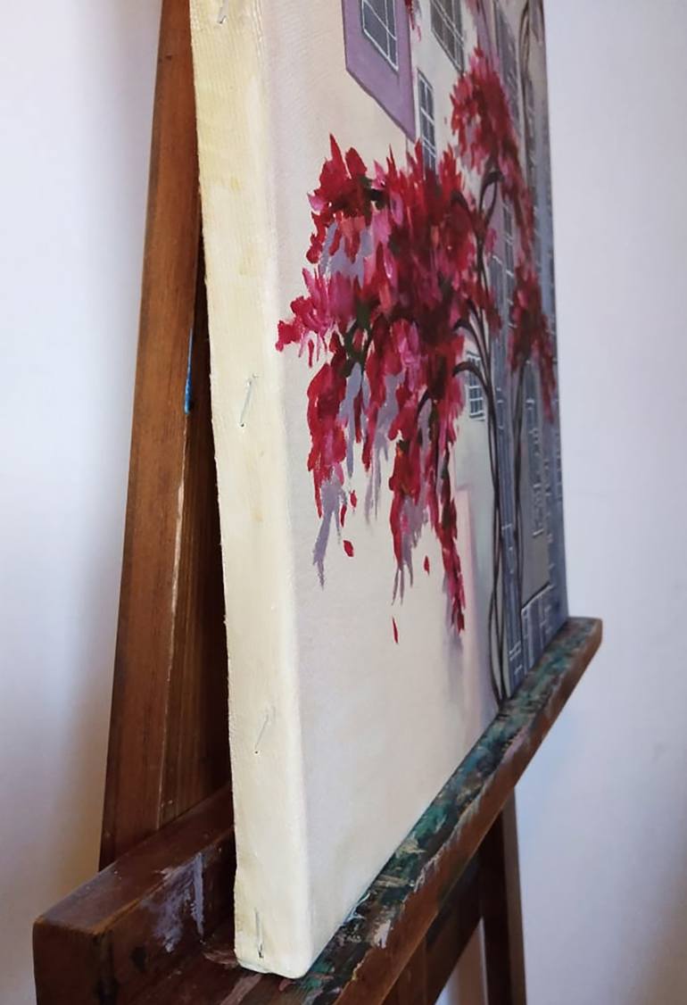 Original Surrealism Architecture Painting by Irina Kuprijanova