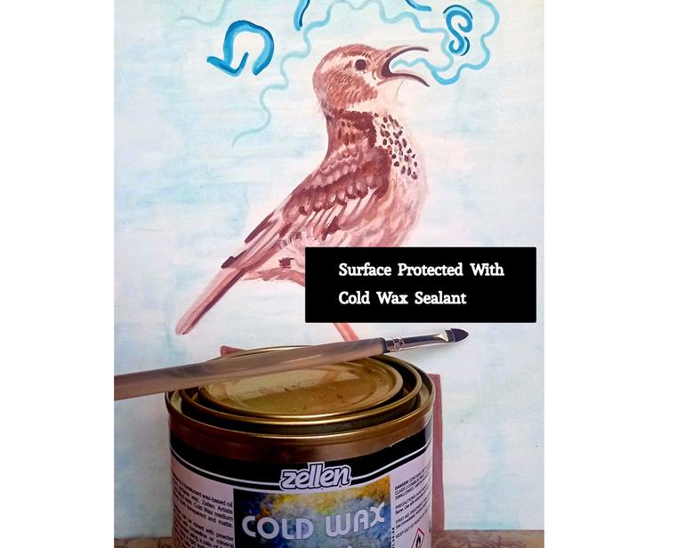 Original Abstract Expressionism Animal Painting by Queen Sebo