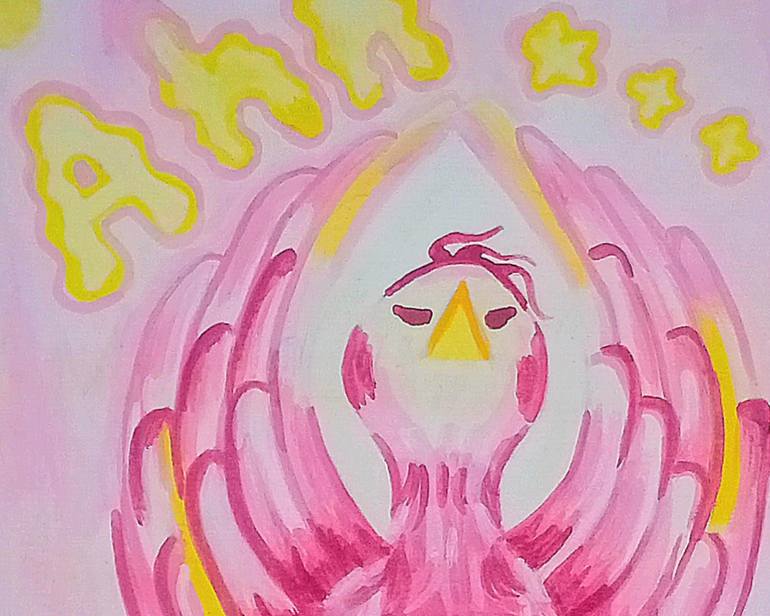 Original Abstract Expressionism Nature Painting by Queen Sebo