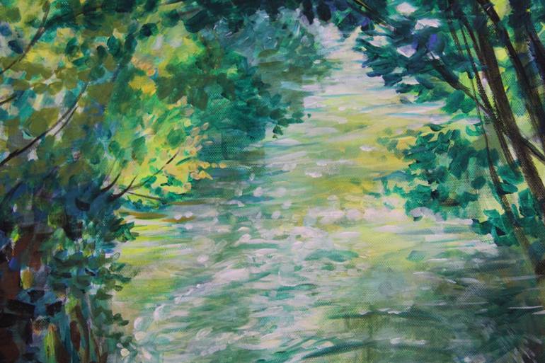 Original Impressionism Nature Painting by Bea Banfi