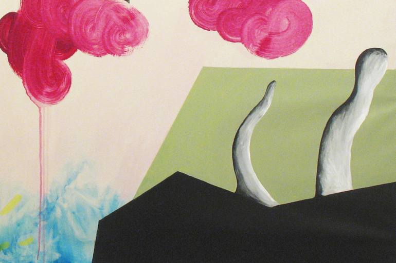 Original Abstract Fantasy Painting by Iris Lavy
