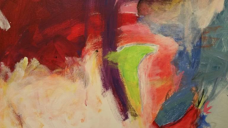 Original Abstract Expressionism Abstract Painting by Iris Lavy