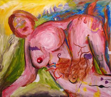 Original Expressionism Women Paintings by Iris Lavy