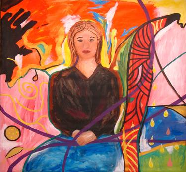 Original Expressionism Women Paintings by Iris Lavy