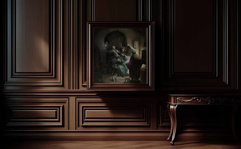 Original Realism Religion Painting by Milos Todorovic