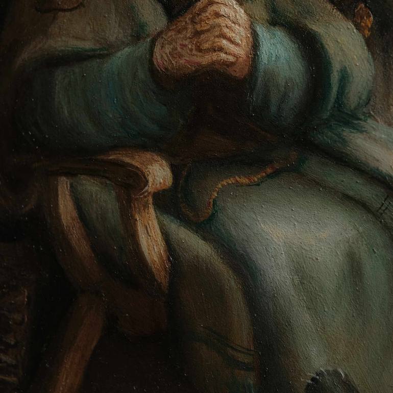 Original Realism Religion Painting by Milos Todorovic