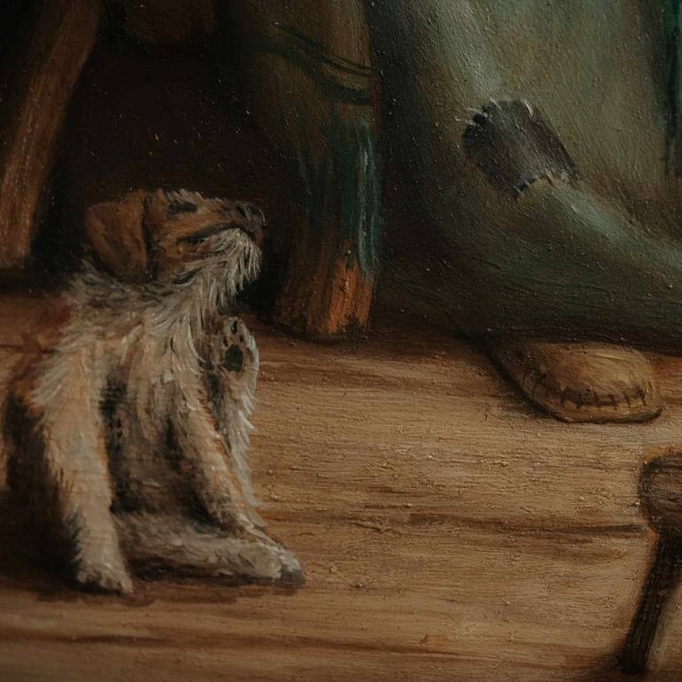 Original Realism Religion Painting by Milos Todorovic
