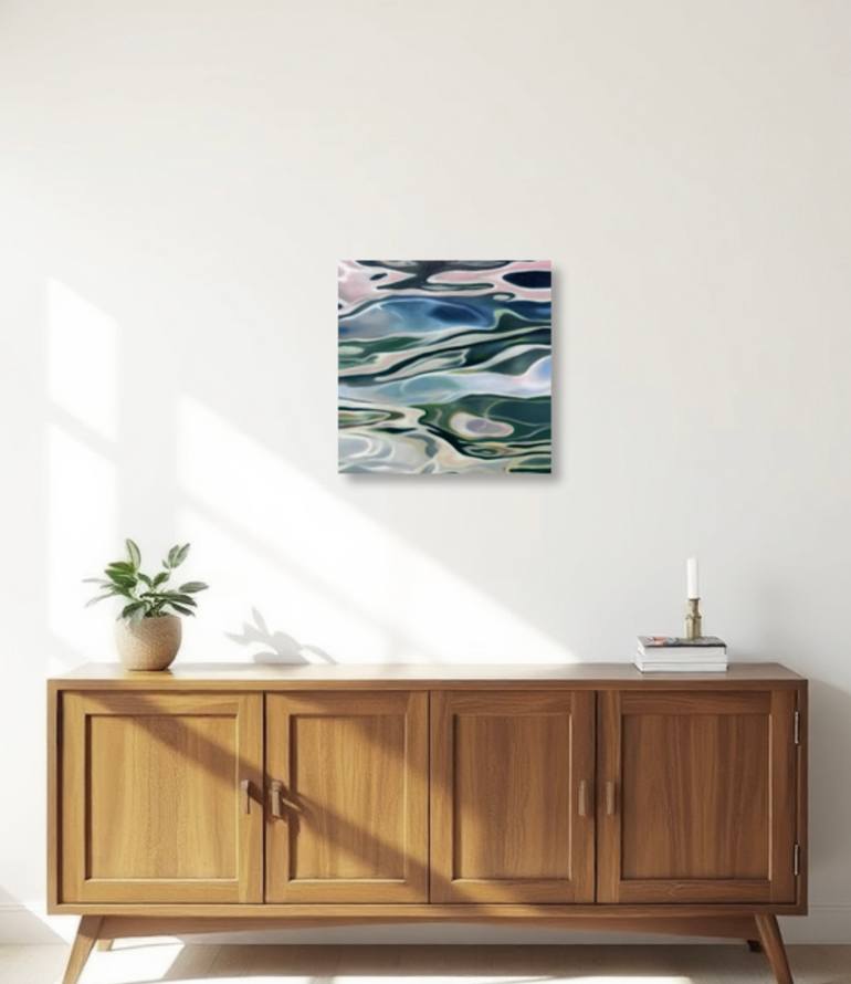 Original Abstract Beach Painting by Mihyun Kim