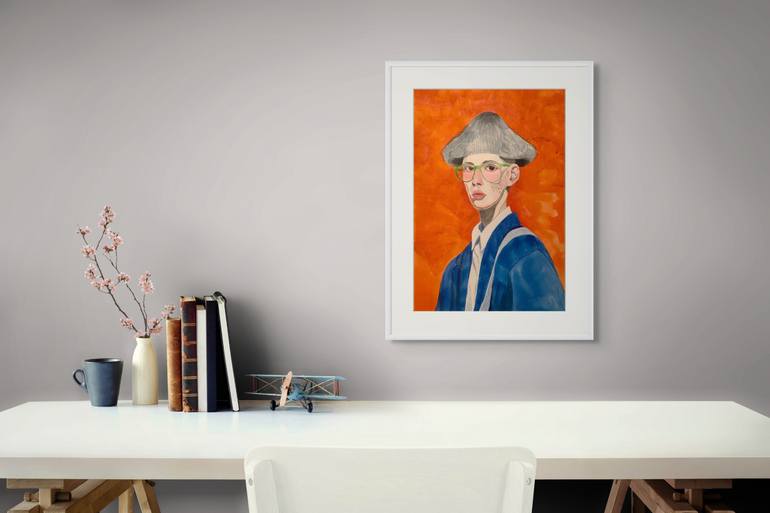 Original Modernism Men Painting by Sasha Holly