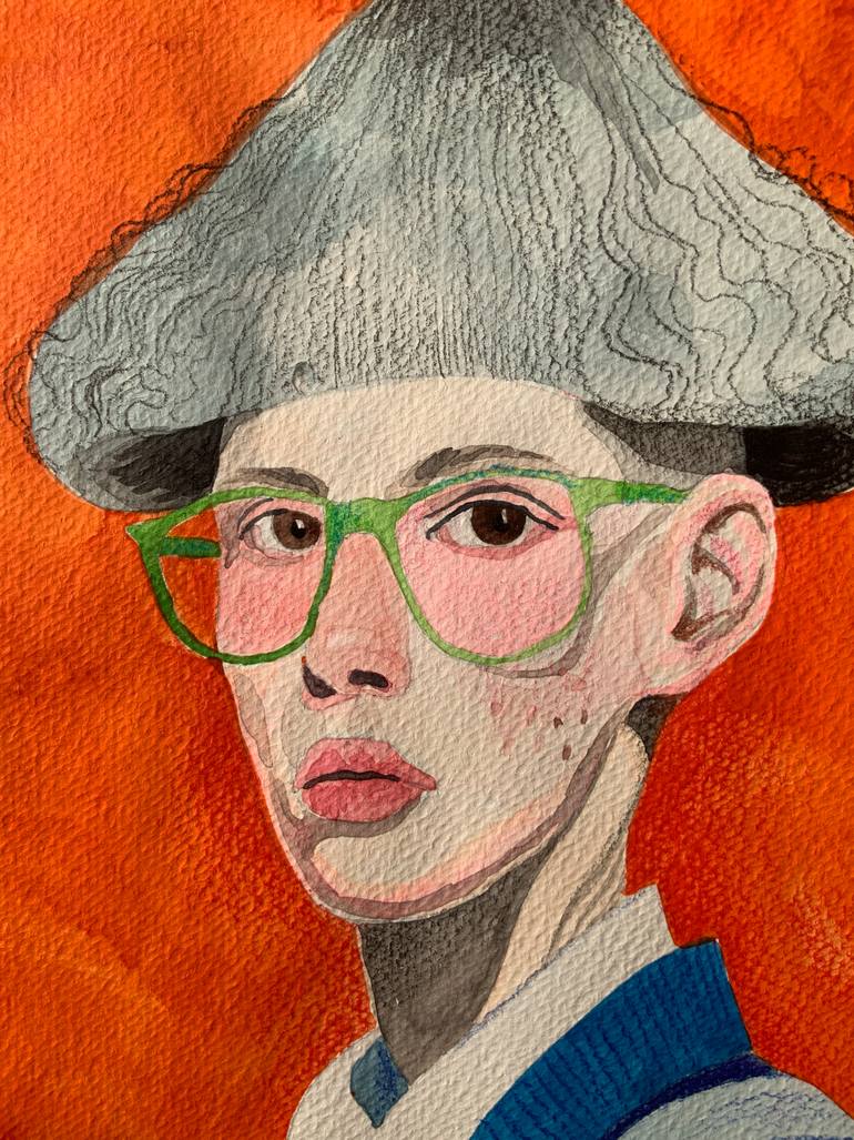 Original Modernism Men Painting by Sasha Holly