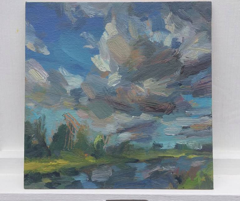 Original Abstract Landscape Painting by Jessica Sommer