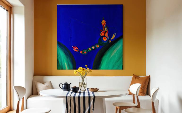 Original Abstract Expressionism Abstract Painting by Anna Kruger