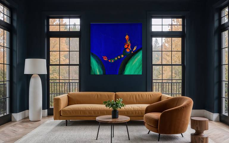 Original Abstract Expressionism Abstract Painting by Anna Kruger