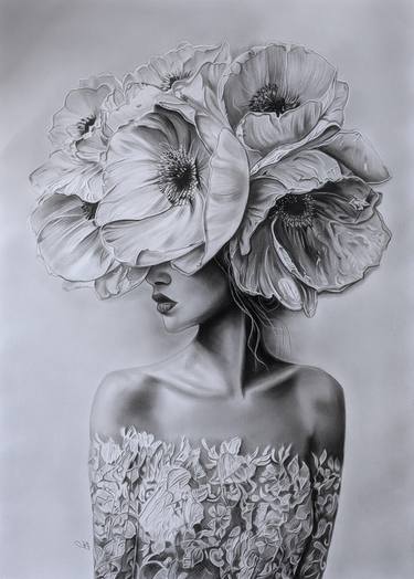 Original Conceptual Women Paintings by Mahshid Khajehvand