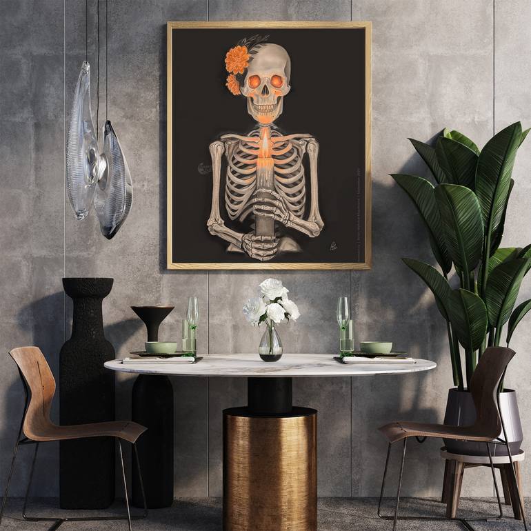 Original Surrealism Body Painting by Mahshid Khajehvand