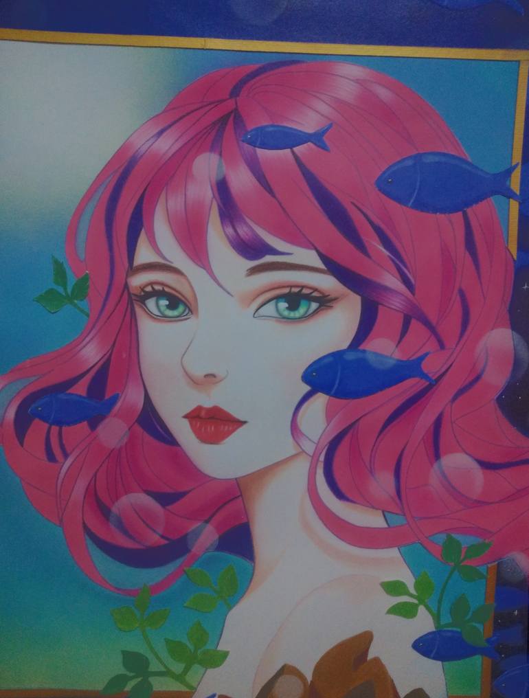 Original Pop Art Fantasy Drawing by Juliano Miranda